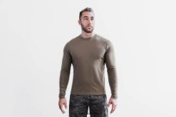 4T8N64268 langermet t-skjorte i blandet merinoull Nobull