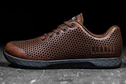 4T8N64531 trener i kaffegrå skinn Nobull