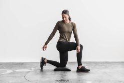 4T8N64698 langermet t-skjorte i blandet merinoull Nobull